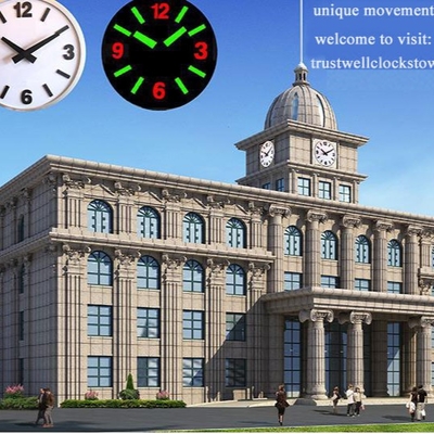 movement for railway station clocks 1.2m sizes diameters single side or double sides water proof stepper motor type