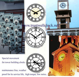 outdoor tower building clocks and movement