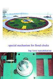 floral clocks and movement, floral clock motor, garden clocks, movement for garden clocks, mechanism for garden clocks