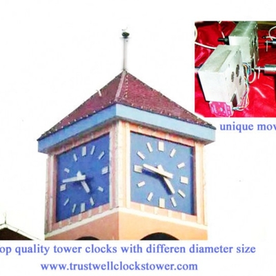 Clocks Tower and Movement mechanism with GPS Synchronization zero time error, Westminster chime sound