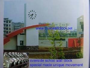 outdoor clocks, movement for outdoor clock, oversized wall clocks, mechanism for oversized wall clock, clocks movements