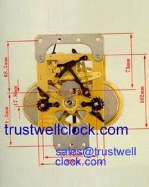 31 day key wind movement, 31 day China made mechanism for floor grandfather clocks, 15 day clock mechanism from China