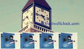 tower clock and movement mechanism single side/ two 2 side double side/3 three side/four 4 side ,-(Yantai)Trust-Well Co