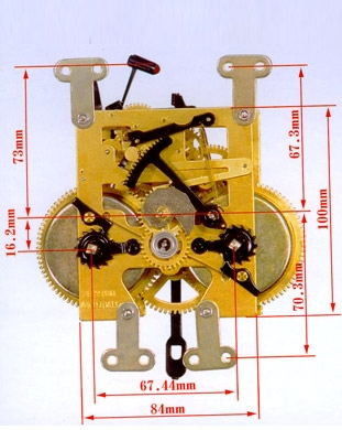 China Chefoo 31 day mechanical movement /mechanism for floor/grandfather /wall clocks