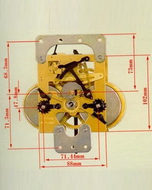 Chefoo 31 day key wind movement /mechanism for grandfather clocks