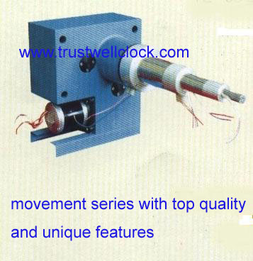 movement for outdoor clocks tower with three hand minute hour second hand and illuminated on clock hands