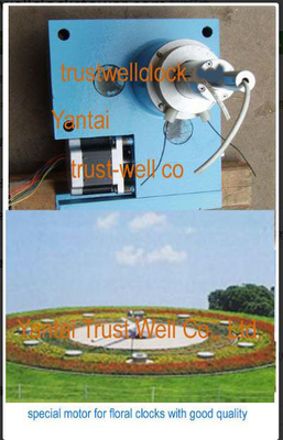 floral flower clocks garden clock and mechanism movement 6m diameters with minute hour second hand water proof sound