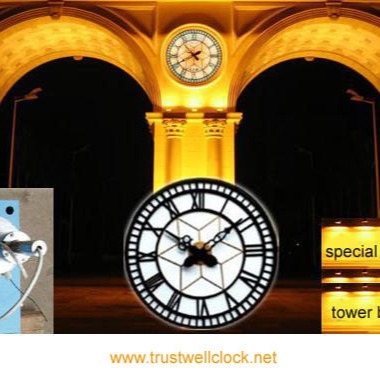 clock tower and movement mechanism with function of sound bell Westminster chime of Big ben recorder &amp; night lighting