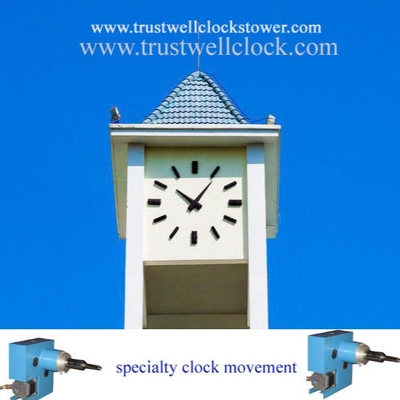 Double side city street clocks and movement, moving with stepper motor mechanism up to  60cm 100cm 120cm dia. clocks