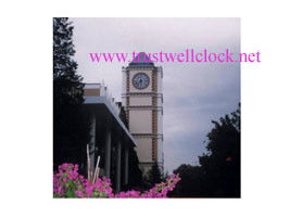 Double side city street clocks and movement motor 50cm 60cm 100cm 120cm diameters water rain proof maintenance free