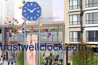 double side street clocks,street wall clocks-GOOD CLOCK YANTAI)TRUST-WELL CO LT.mechanism movement for double side clock