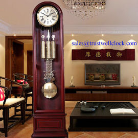 China supplier manufacturer of luxury grandfather clock with German Hermle movement-GOOD CLOCK YANTAI)TRUST-WELL CO LTD