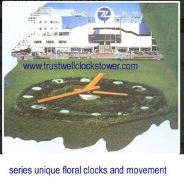 4m 7m 8m 9m 10m floral clock flower clock garden clock,movement for floral clock-Good Clock(Yantai) Trust-Well Co., Ltd