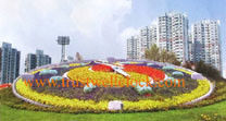 floral clocks, movement for floral clock, mechanism for floral clock 4m 5m 7m 8m,flower clock -(YANTAI)TRUST-WELL CO LTD