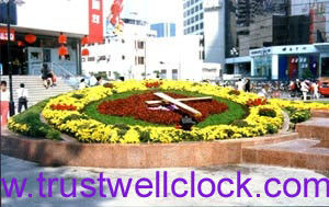 manufacturer of floral clocks and movement 3.5m 4m 5m 6m 7m diameter 19feet 20feet 22 feet 13feet 16feet