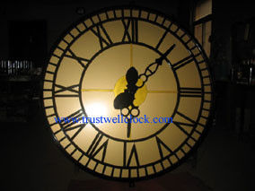 analog wall clocks with night lights illumination backlit and Westminster chime