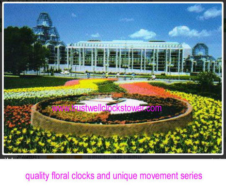 Motor for floral clocks with three hand minute hour second hand and electric master controller